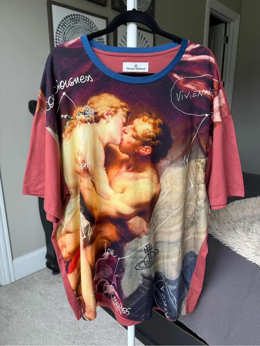 Vivienne Westwood Kiss Print Cotton Oversized T-Shirt